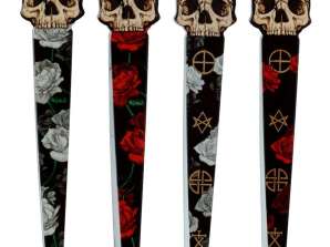 Skull & Roses skull shaped tweezers per piece