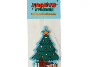 Christmas Festive Friends Christmas Tree Car Air Freshener Forest Scent Per Piece