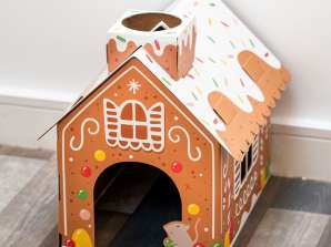 Рождественский пряничный переулок: постройте свой собственный кошачий игровой домик