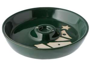 Choinka ceramiczna kadzidło palnik zielony
