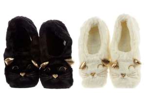 Cat Heated Slippers Unisex One Size