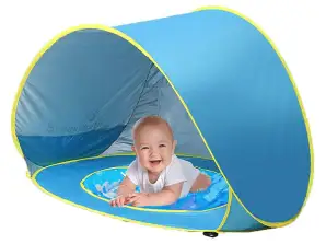 PORTABLE TENT WITH POOL - POPTENT