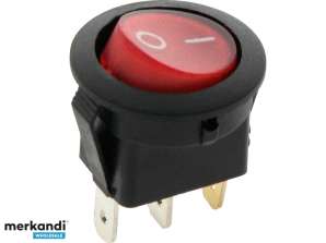 Backlit round switch 230V