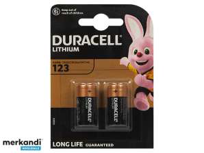 Litiumbatteri 3V'CR123 DURACELL BL2