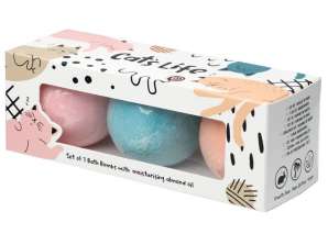 Simon's Cat Cat Bath Bombs Σετ 3 Γλυκών Αρωμάτων