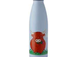 Highland Coo Cow Thermo Bouteille d’eau en 500ml