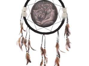 Lisa Parker Faithful Companions Wolf Dream Catcher 33cm