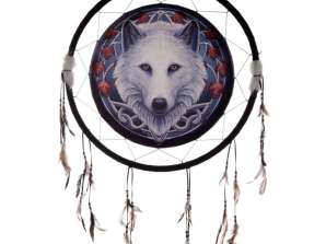 Lisa Parker Protector of Autumn Wolf Dream Catcher 60cm