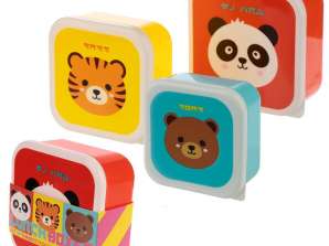 Adoramal's Cute Animals Lunch Boxes Lunch Boxes Set of 3 S/M/L