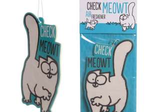 Simon's Cat Check Meowt Cat Car Air Freshener per piece