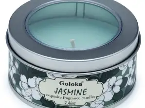 Goloka Жасминовая ароматизированная восковая свечная коробка