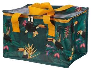 Toucan woven picnic cooler bag