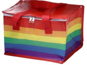 Rainbow Flag Recycled Plastic Bottles RPET Cooler Bag Picnic Bag