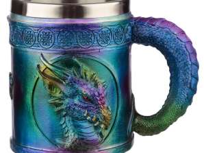 Rainbow Dragon metallist dekoratiivkann