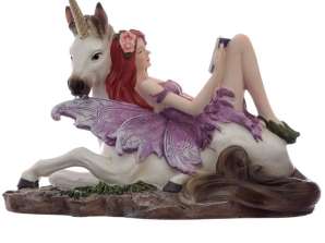 Forest Spirit Fairy Hada de las flores de verano y unicornio