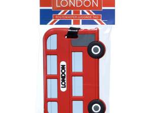 London Bus PVC luggage tags per piece