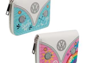 Volkswagen VW T1 Bulli Surf Summer wallet with zipper small per piece