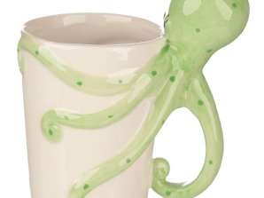 Lisa Parker Oktopus geformter Henkel Tasse