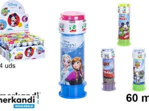„Disney“ burbulų pūtimo žaislas vaikams – įvairaus dizaino, 60 ml su ekrano dėžute
