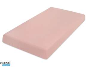 MUSLIN sheet with rose gum. 60x120