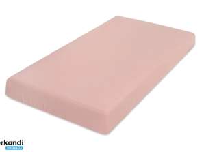 MUSLIN ark med gummi roz.90x190/200x25cm