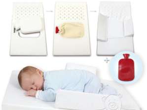 Colic relief mattress with hot water bottle