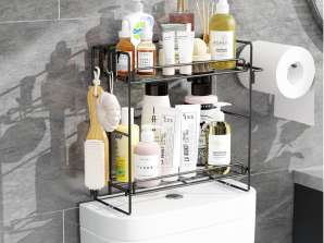 AlShiha®Toilet rack - Shower corner rack - shower storage rack - Self-adhesive (without drilling) - Toilet