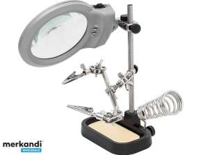 Handle: third hand, magnifier, sponge in the base