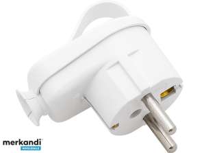 WT 16U/Z plug angled white with ear