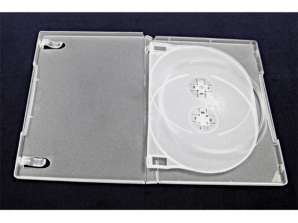 BOX FOR 3 DVD CLEAR MATT.   14 MM WITH TRAY