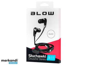 BLOW B 11 MUSTAD kõrvasisesed kõrvaklapid