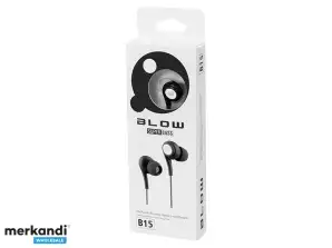 BLOW B 15 MUSTAD kõrvasisesed kõrvaklapid