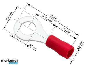 Insulated ring terminal S screw3 7