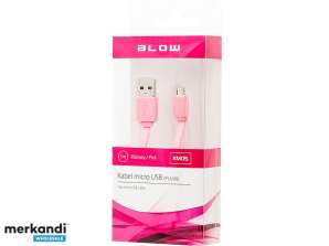 USB връзка A micro B 1 0m розов
