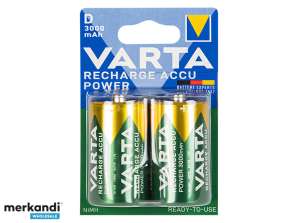 Batería recargable R20 Ni MH D 3000mAh VARTA