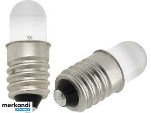 Lâmpada bulbo LED com rosca E10 c.white
