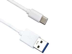 ESPERANZA USB 3.0 CABLE TYPE C 1.5M BRAID WHITE