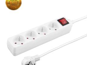 TITANUM SURGE PROTECTOR 4 GN. EARTH. ENABLE. 3 0M WHITE