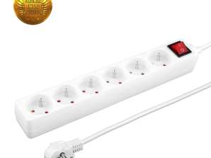 TITANUM SURGE PROTECTOR 6 GN. EARTH. ENABLE. 3.0M WHITE