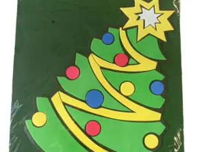 Χριστουγεννιάτικη αυτοκόλλητη διακόσμηση τοίχου MIX μοτίβα