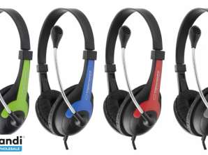 ON-EAR HEADPHONES WITH MICROPHONE ROOSTER COLOR MIX