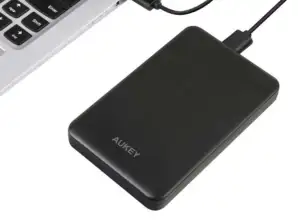 Boîtier externe AUKEY pour disque dur USB 3.0 2,5 » Boîtier de disque dur externe AUKEY 2,5 » USB 3.0 avec UASP Boîtier pour disque dur externe 7 et 9,5 mm 2,5 » S