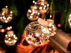 Décorations de Noël brillantes avec divers XMASBALL