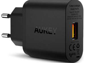 Aukey PA-T9 18W, Fast Charge 3.0 - офіційно авторизована і сертифікована технологія Qualcomm Quick Charge