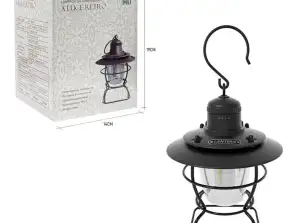 BLACK Outdoor Camping Lights Portable LED Camping Lamp Retro Decorative Atmosphere Pendant Lights Tent