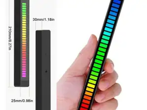 RGB LED lemputė USB mirksi muzikos ritmu 80 Smart Bar 21