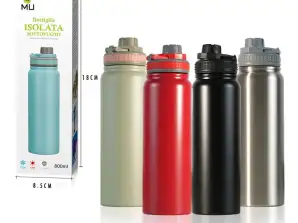 Botella de agua termal de 800ml con filtro, botella térmica sin fugas - 800ML, botellas de agua sin BPA, para niños, escuela, deportes, camping, yoga, gimnasio