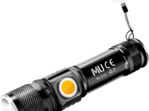 Lampe de poche LED rechargeable, lampe de poche LED puissante professionnelle pour le camping militaire, LED, torche électrique 10 mille fois haute luminosité