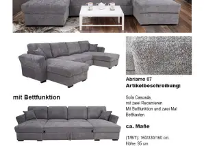 1. Keuze Sofa Living Landscape Cascada Bed Functie/Opbergdoos