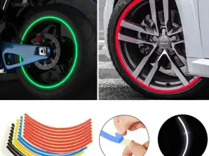 Обновете автомобила си с HighwayGlow Reflective Wheel Stickers - Задължителен за автомобилните ентусиасти!